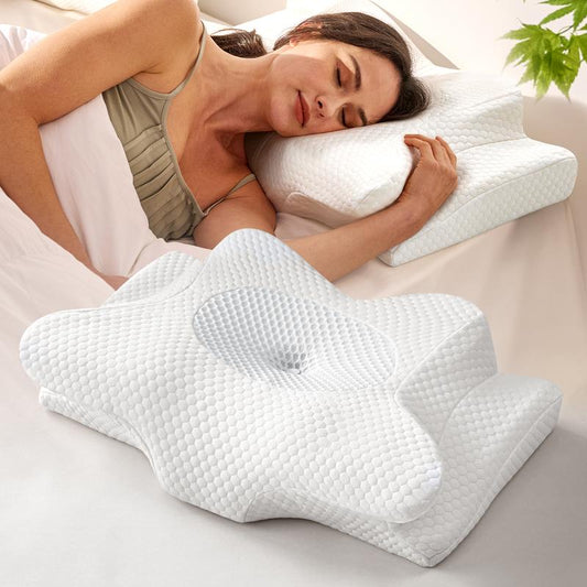 Emircey Home Memory Foam Pillow - Memory Foam for Comfortable Sleep, Pillow for Deep Sleep, Different Sleep Positions, Bedding for Home Bedroom School Dormitory, Gifts for Her